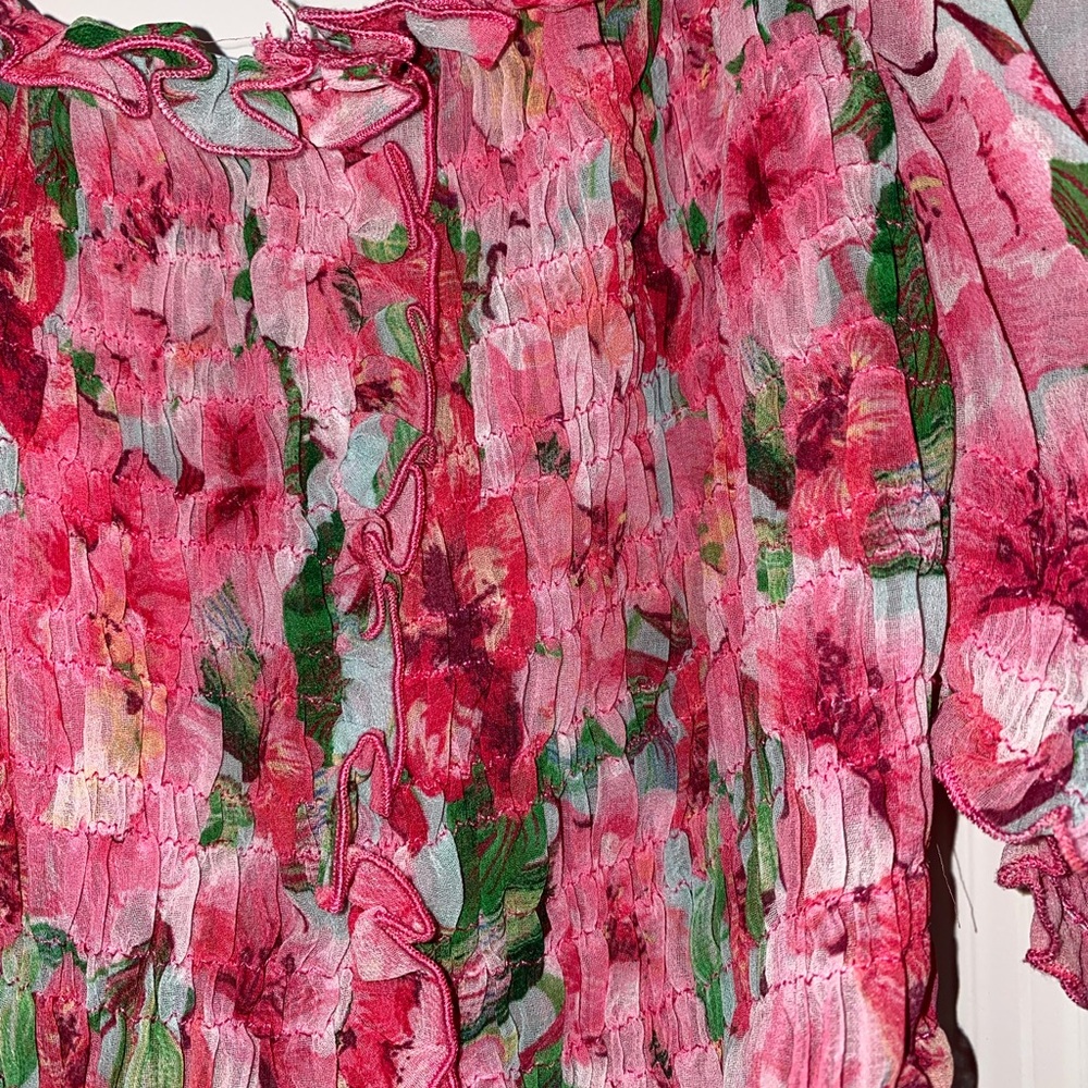 STRETCHY PRINT TOP - Picture 5 of 5